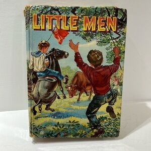 Vintage 1955 “Little Men” hardcover book by Louisa May Alcott.